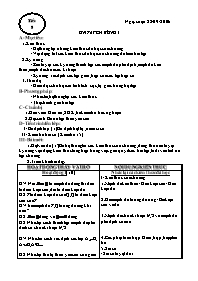 Giáo án dạy Đại số 10 tiết 8: Ôn tập chương I