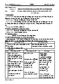 Giáo án Hình 10 - Chương II: Tích vô hướng của hai véc tơ và ứng dụng (phần 1)