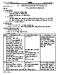 Giáo án Hình 10 - Chương III: Phương pháp tọa độ trong mặt phẳng