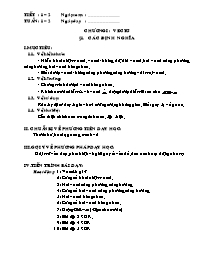 Giáo án Hình học 10 bài 1: Các định nghĩa