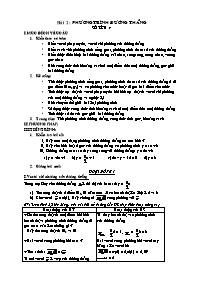 Giáo án Hình học 10 bài 2, 3, 4