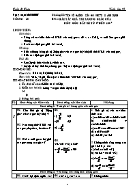 Giáo án Hình học 10 chuẩn tiết 16: Bài tập giá trị lượng giác của một góc bất kì từ 0 độ đến 180 độ