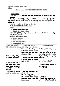 Giáo án Hình học 10 Chương 3 tiết 36: Phương trình đường tròn