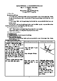 Giáo án Hình học 10 - Chương trình nâng cao tiết 42: §7 Đường parabol