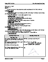 Giáo án Hình học 10 cơ bản tiết 15: Luyện tập về giá trị lượng giác của một góc bất kỳ từ 0 độ đến 180 độ (tiết 1)