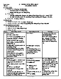 Giáo án Hình học 10 tiết 27 đến 49: Chương 3