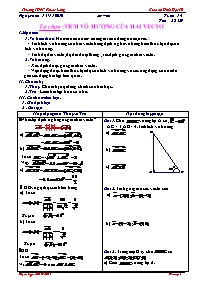 Giáo án Hình học 10 tuần 14 - Trường THPT Phước Long