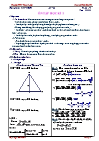 Giáo án Hình học 10 tuần 15 - Trường THPT Phước Long