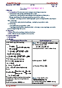 Giáo án Hình học 10 tuần 16 - Trường THPT Phước Long