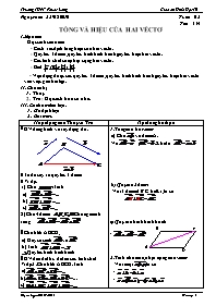 Giáo án Hình Học 10 tuần 2 - Trường THPT Phước Long