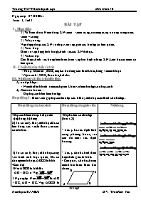 Giáo án Hình học 10 tuần 3 - Trường THPT Ninh