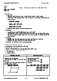 Giáo án Hình học CB 10 Chương 1 Bài 3: Tích c