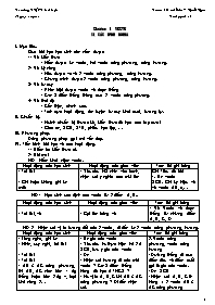 Giáo án Hình học cơ bản 10 Chương I: Vectơ