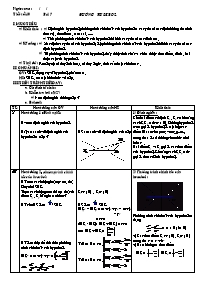 Giáo án Hình học khối 10 tiết 40: Đường hypebol