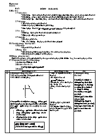 Giáo án Hình học khối 10 tiết 42: Đường parabol