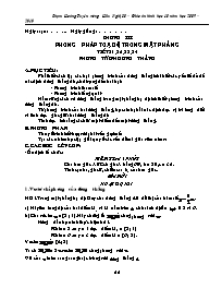 Giáo án Hình học lớp 10 chương III: Phương pháp toạ độ trong mặt phẳng