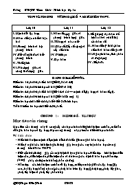 Giáo án Hình học lớp 10 - Trường THPT Nam Sách