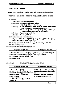 Giáo án Hình học NC10 chương 3 - Trường THPT Hậu Lộc 4