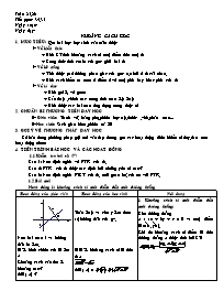 Giáo án môn Hình 10 nâng cao tiết 34, 35: Kho