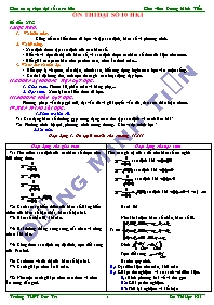 Giáo án tự chọn Đại số 10 cơ bản: Ôn thi Đại số 10 học kì I