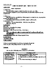 Giáo án Tự chọn Toán lớp 10 kì 2