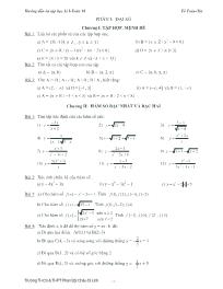 Hướng dẫn ôn tập học kì I - Toán 10