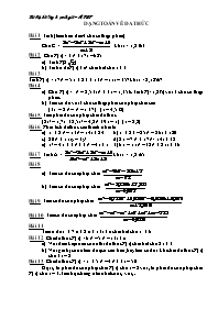 Tài liệu bồi dưỡng học sinh giỏi Máy tính bỏ túi - Dạng toán về đa thức