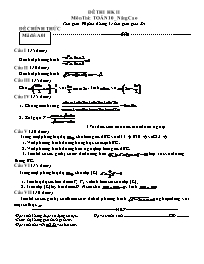 Thi học kì II Toán 10 - Đề 1